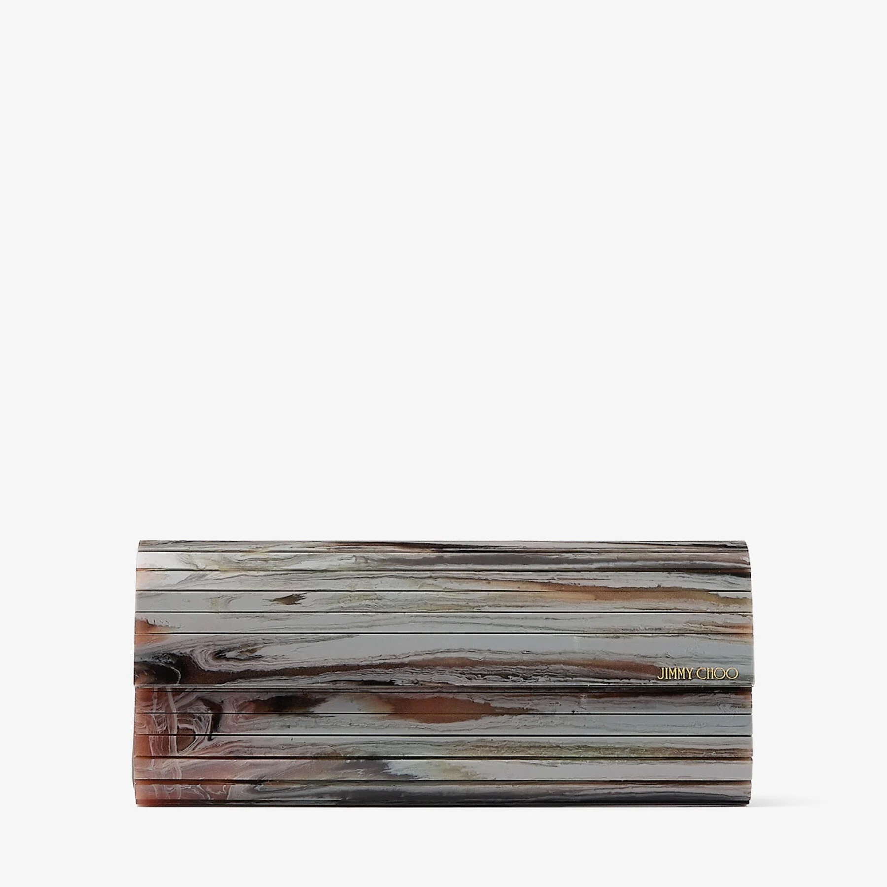 Sweetie Grey Mix Marble Effect Acrylic Clutch Bag - 1