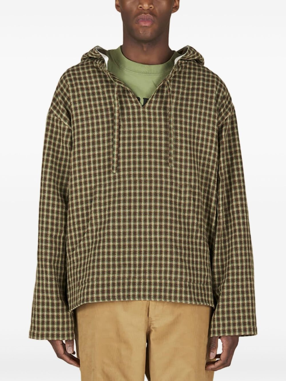 checked hoodie - 2
