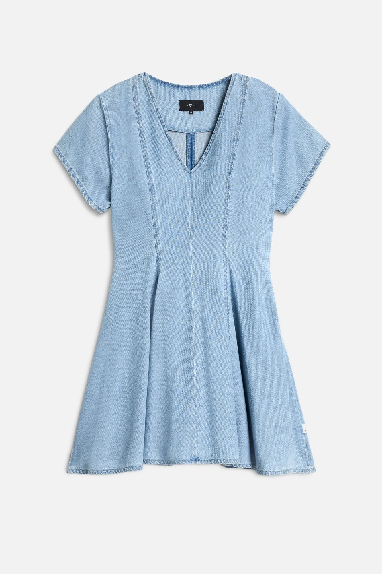 FLARED DRESS in Weightless Denim Hana - 1