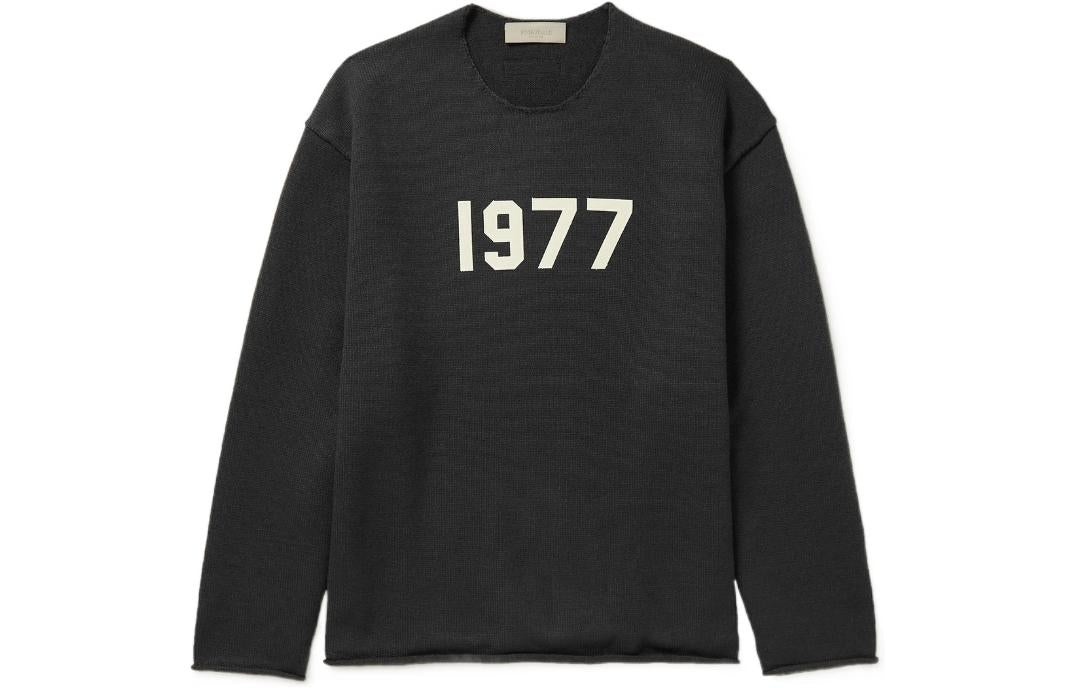 Fear of God Essentials SS22 Raw Edge Sweater Iron 1977 FOG-SS22-010 - 2