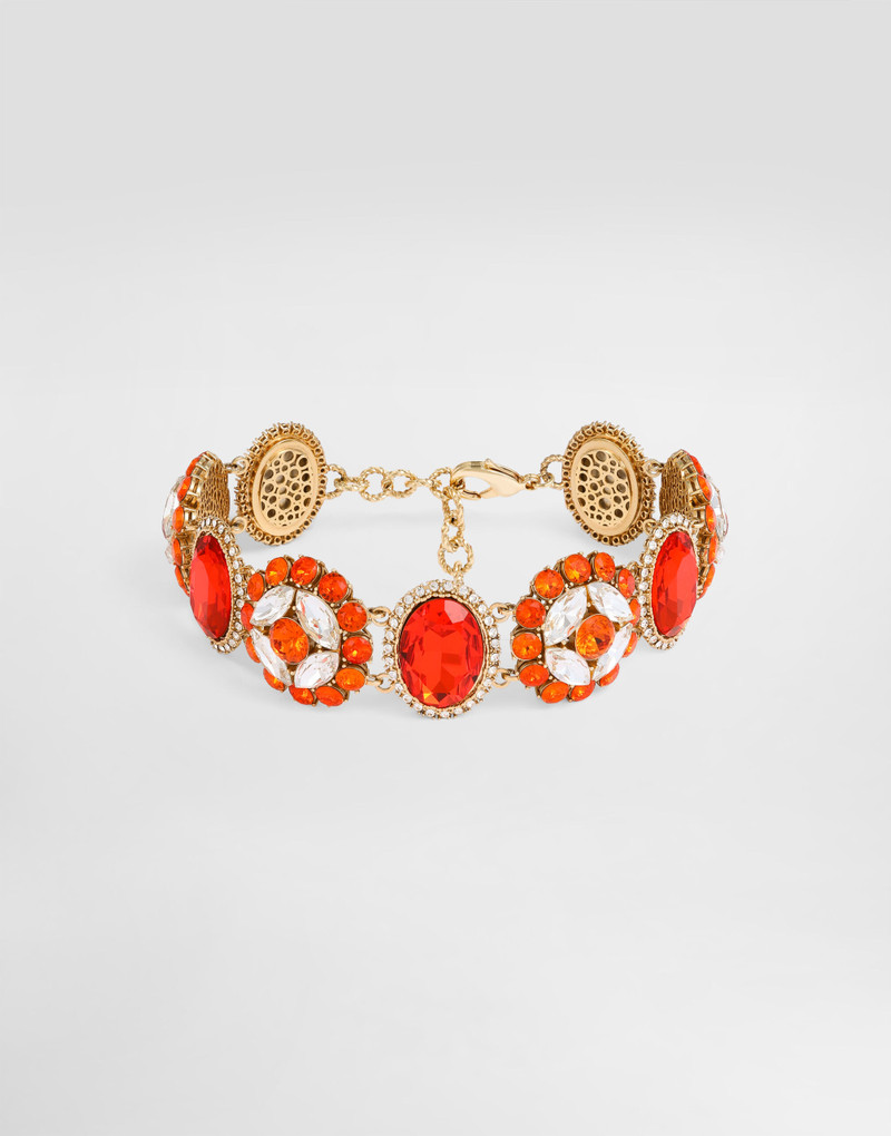 Choker necklace with rhinestones 1