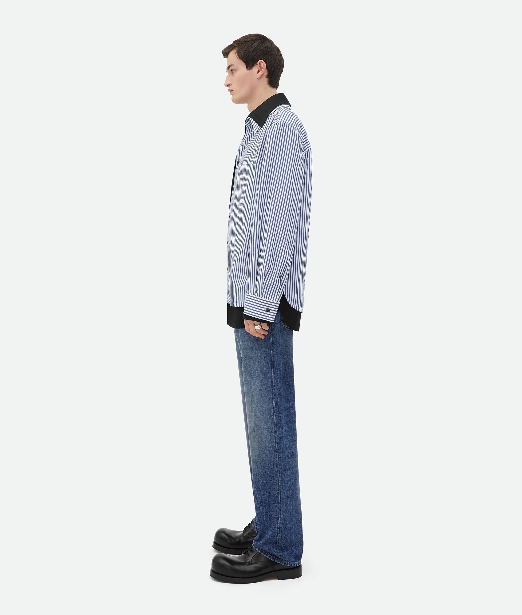 Relaxed Fit Linen Double Shirt - 2
