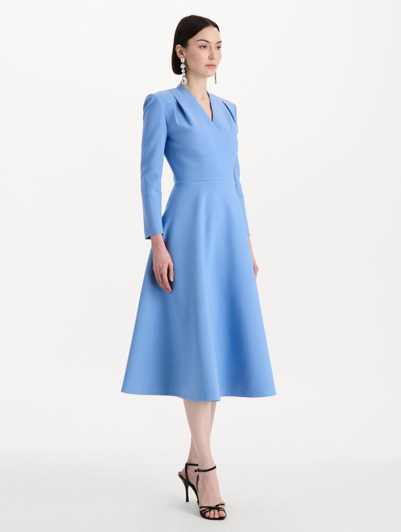 WOOL-BLEND LONG-SLEEVE DRESS 4