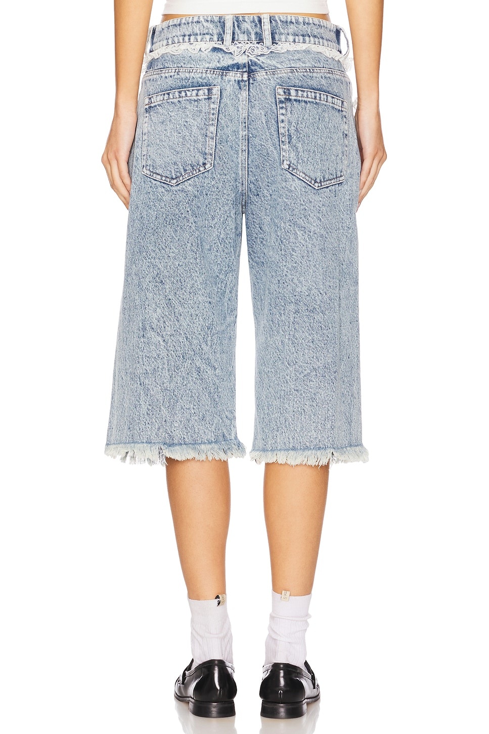 Sid Lace Trim Long Shorts - 4