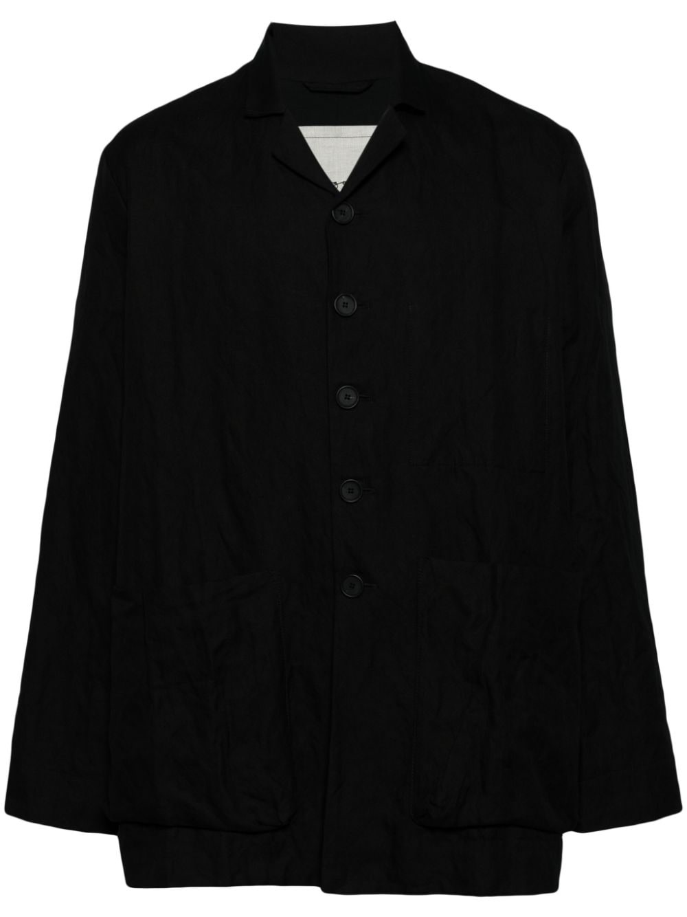 camp-collar shirt jacket - 1