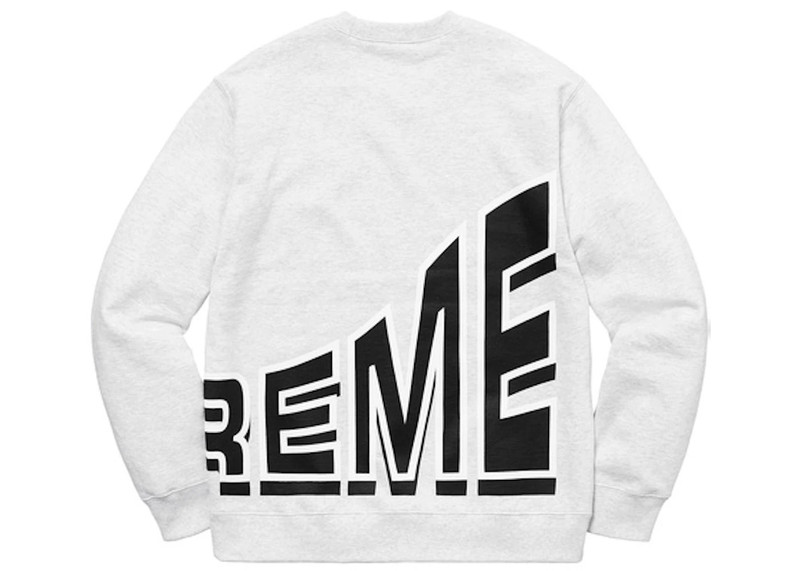 Supreme Supreme Side Arc Crewneck Ash Grey outlook