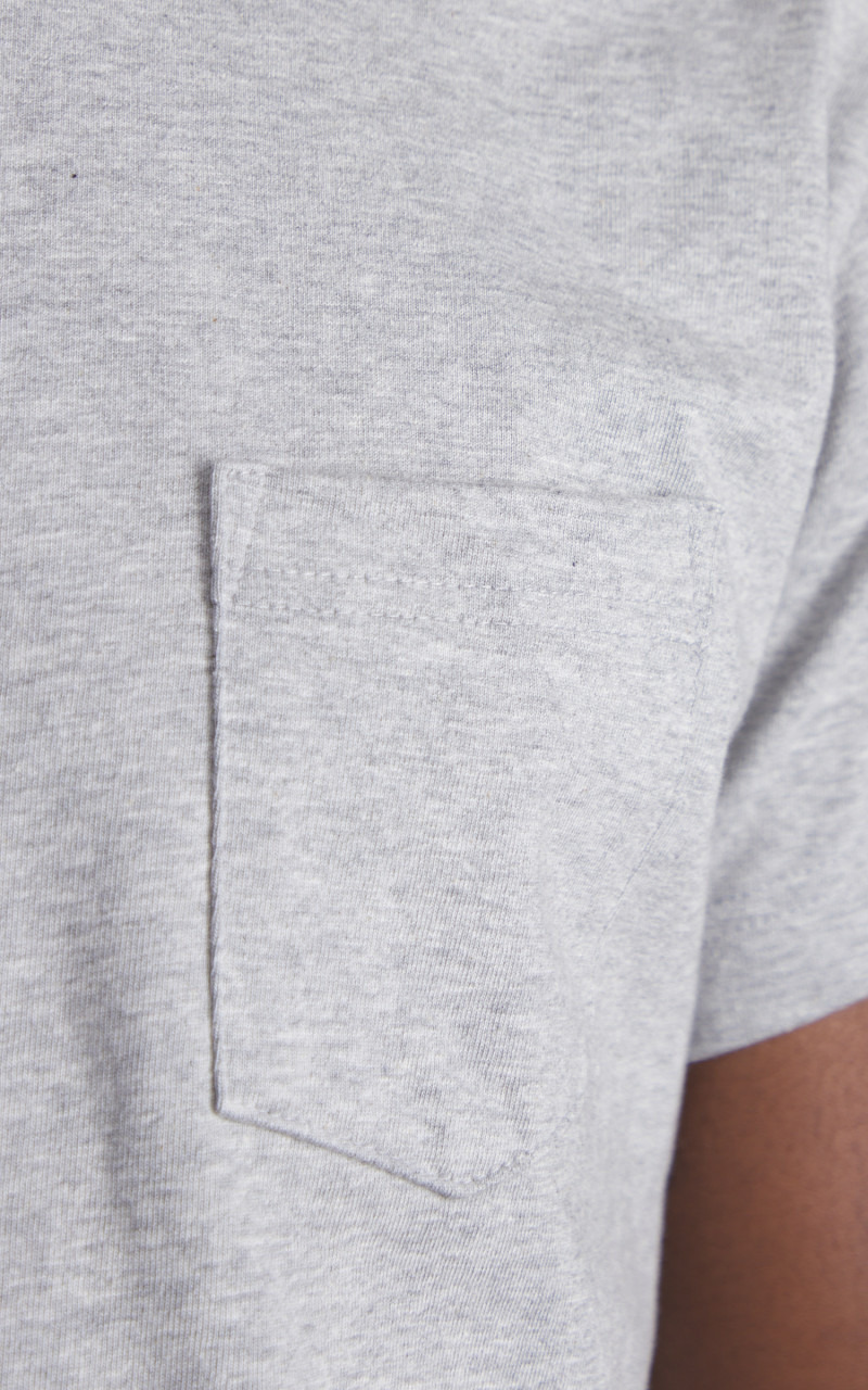 HEAVYWEIGHT POCKET T-SHIRT 2 PACK HEATHER GREY - 6