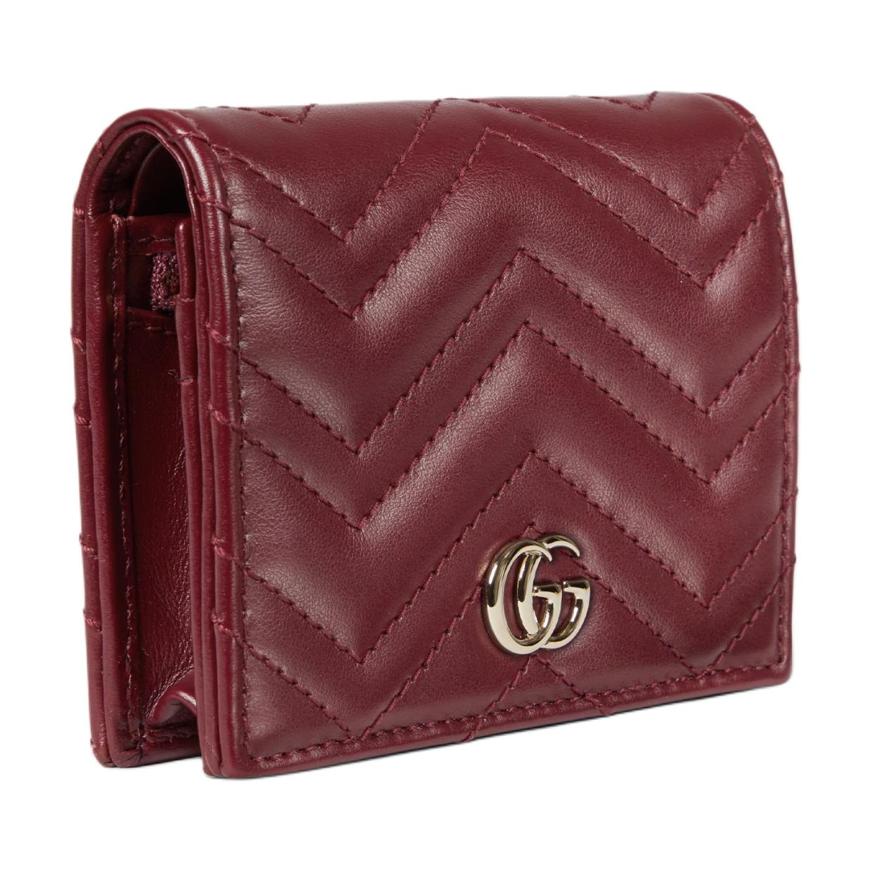 (WMNS) Gucci GG Marmont Quilted Leather Wallet 'Red Leather' 466492-DTDHV-6207 - 2