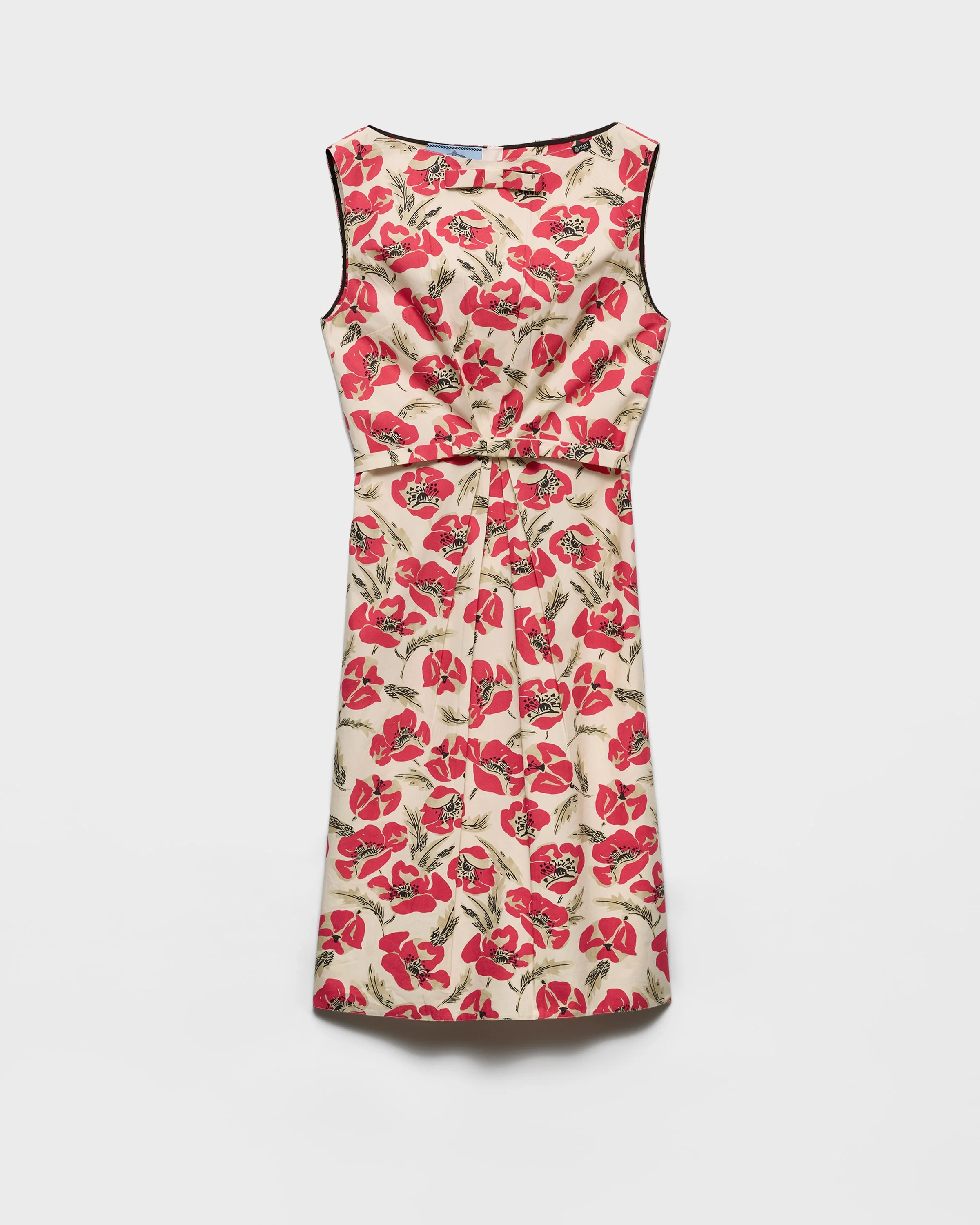 Printed soft poplin dress - 1