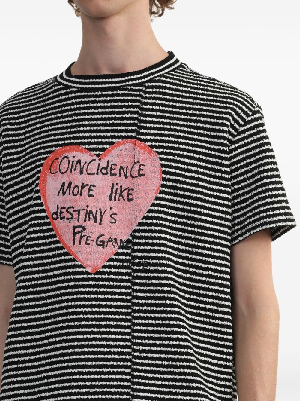 heart-print T-shirt - 5