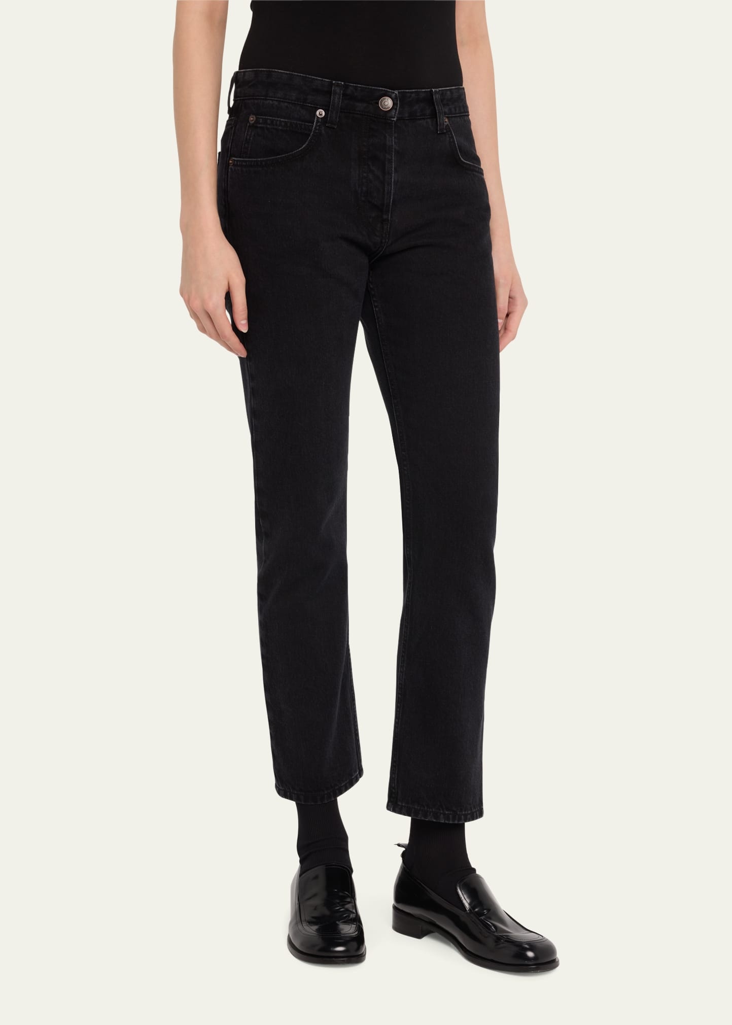 Riaco Slim-Leg Crop Jeans - 4