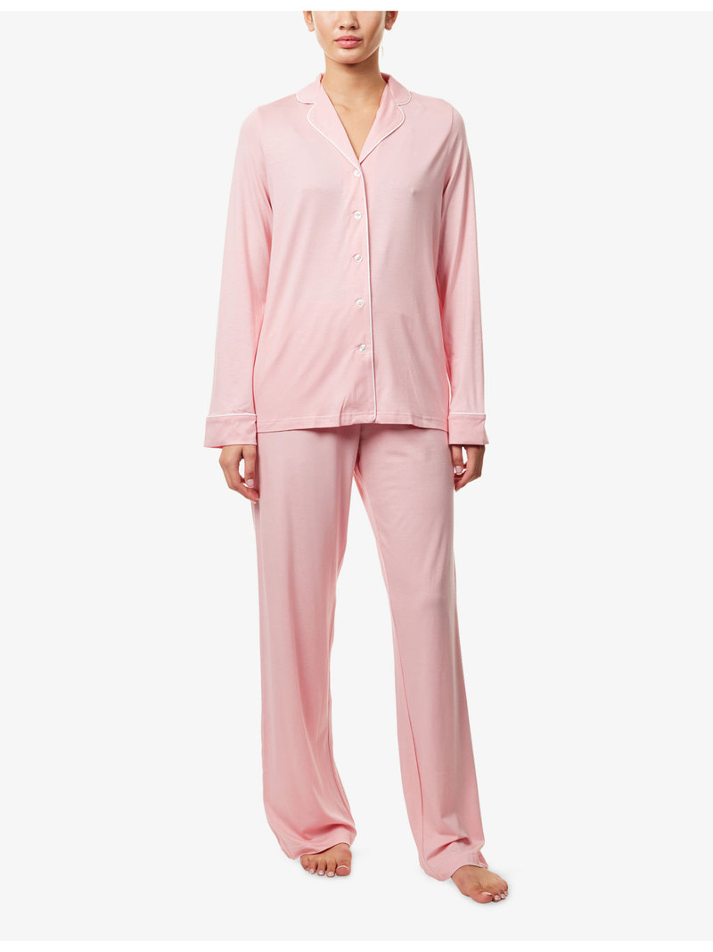 Derek Rose Lara Relaxed-Fit Jersey Pyjama Set outlook