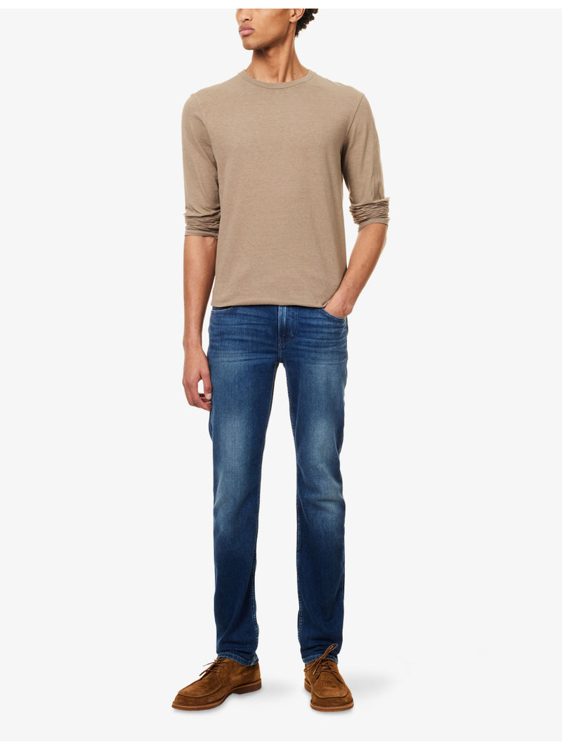 PAIGE Lennox Slim-Fit Stretch-Denim Jeans outlook