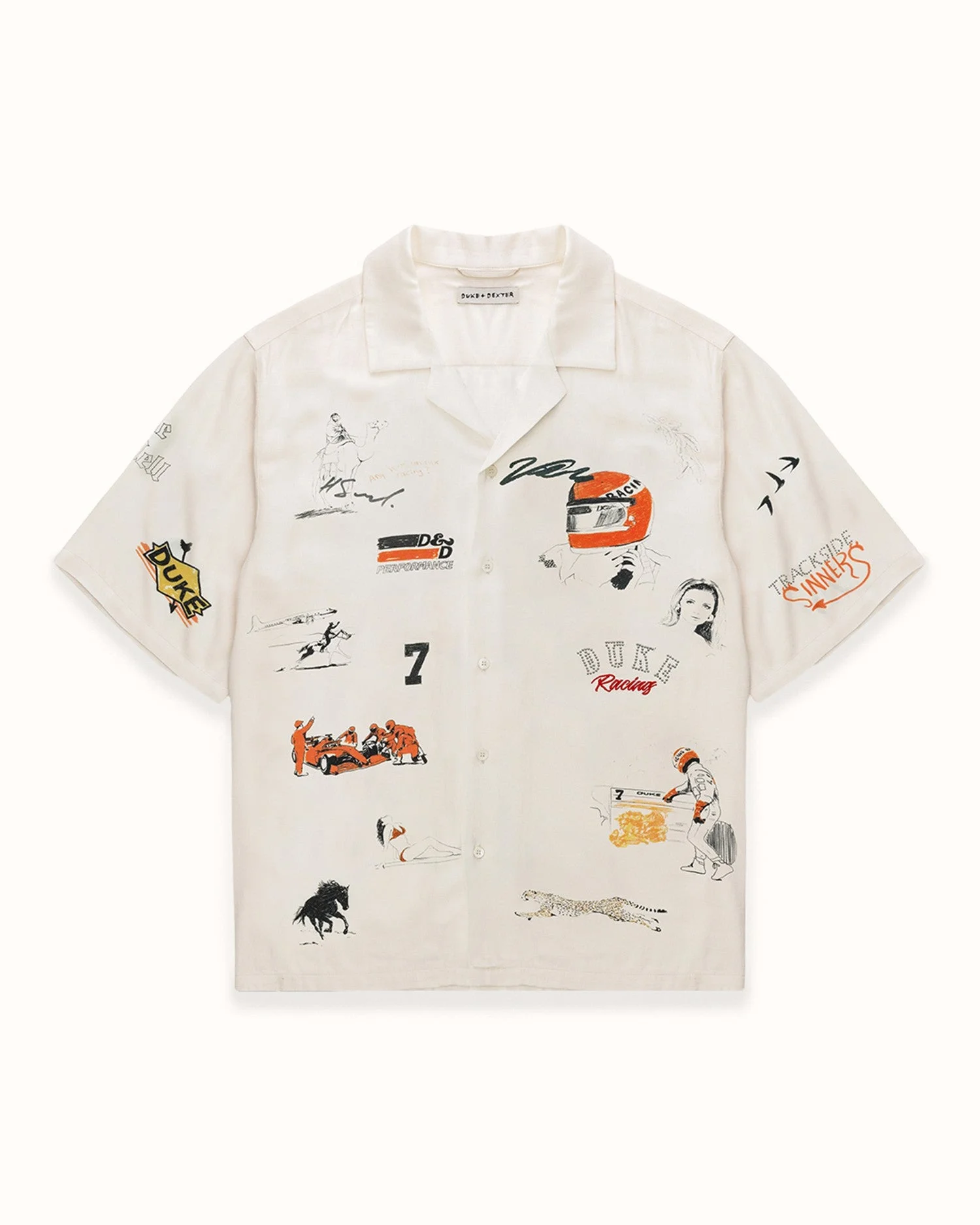 DR4 Sketch Ecru Short Sleeve Shirt - 1