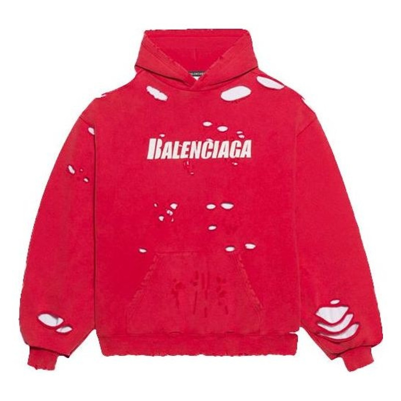 Balenciaga SS21 'S OTHER MATERIALS SWEATSHIRT Red 659403TKVB66295 - 1