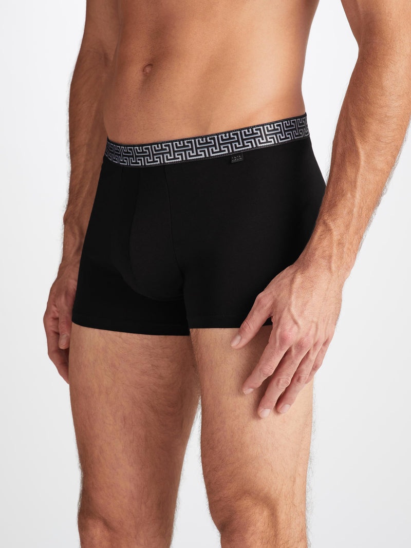 Men's Boxer Briefs Band 63 Pima Cotton Stretch Black - 3