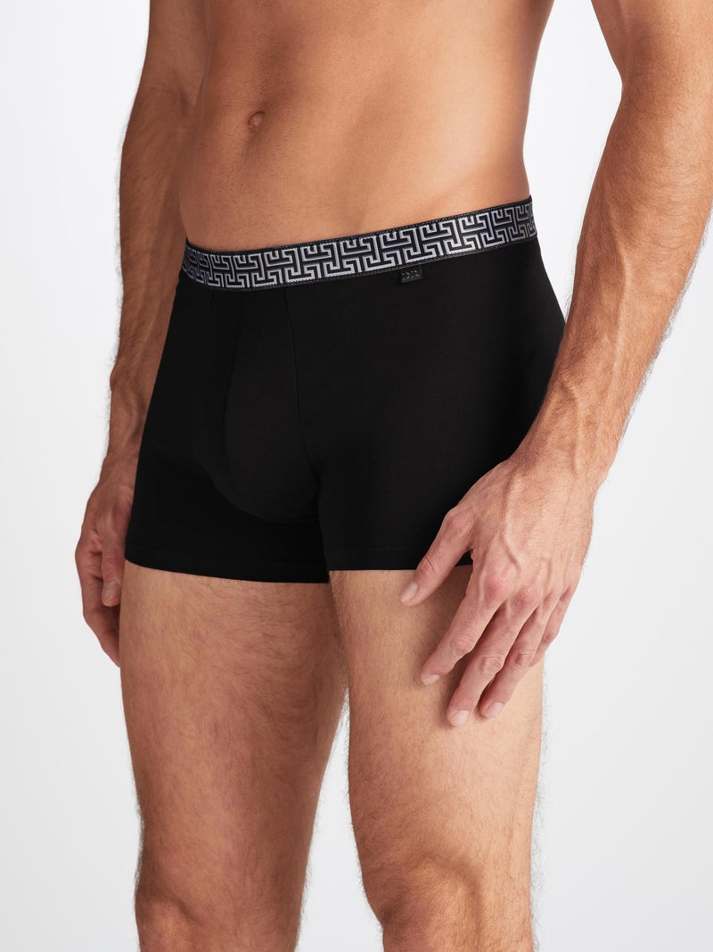 Men's Boxer Briefs Band 63 Pima Cotton Stretch Black - 5