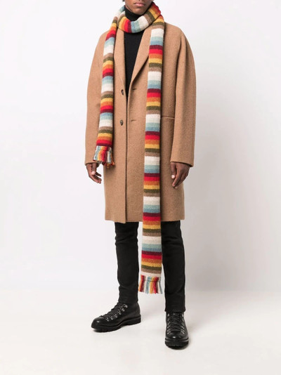 Alanui striped wool-blend scarf outlook