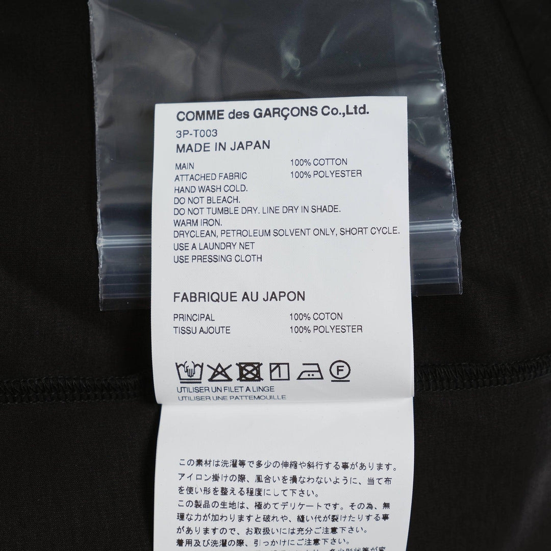Cotton Ponte X Polyester Organza Tee - 3