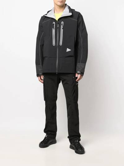 and Wander drawstring-hooded zipped jacket outlook