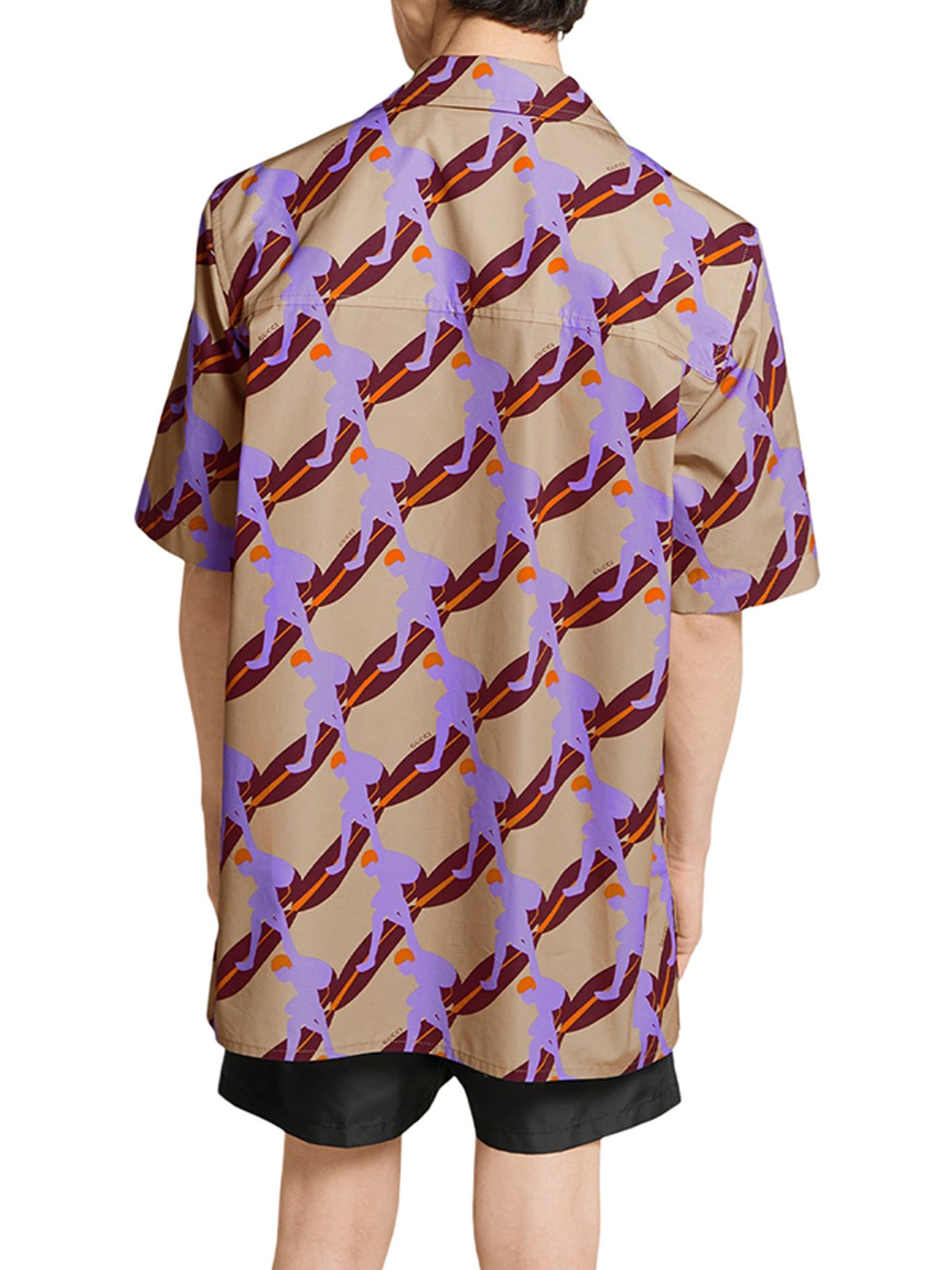 LIGHTWEIGHT COTTON POPLIN SHIRT WITH PRINT - 4