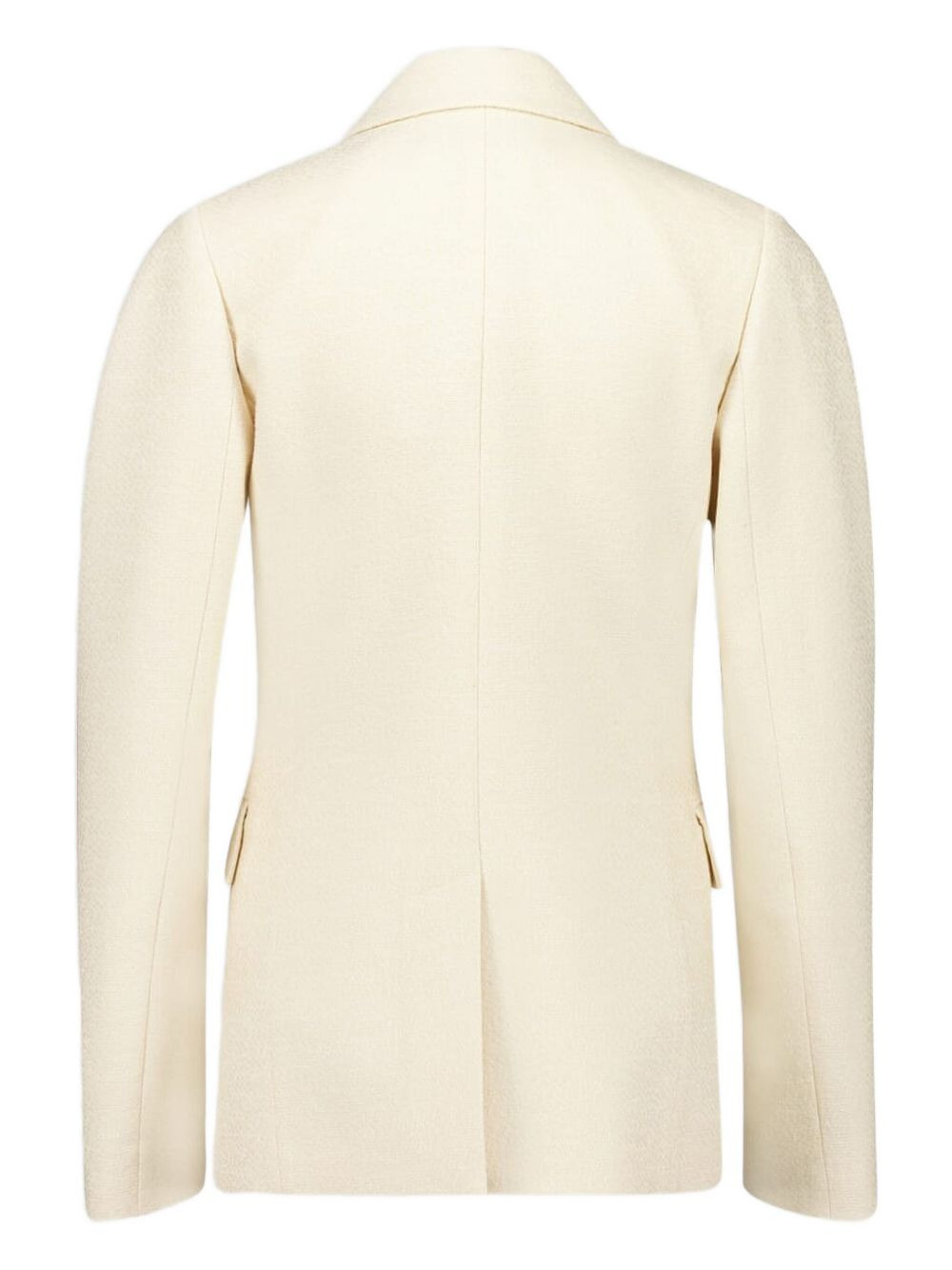 double-breasted silk blazer - 2