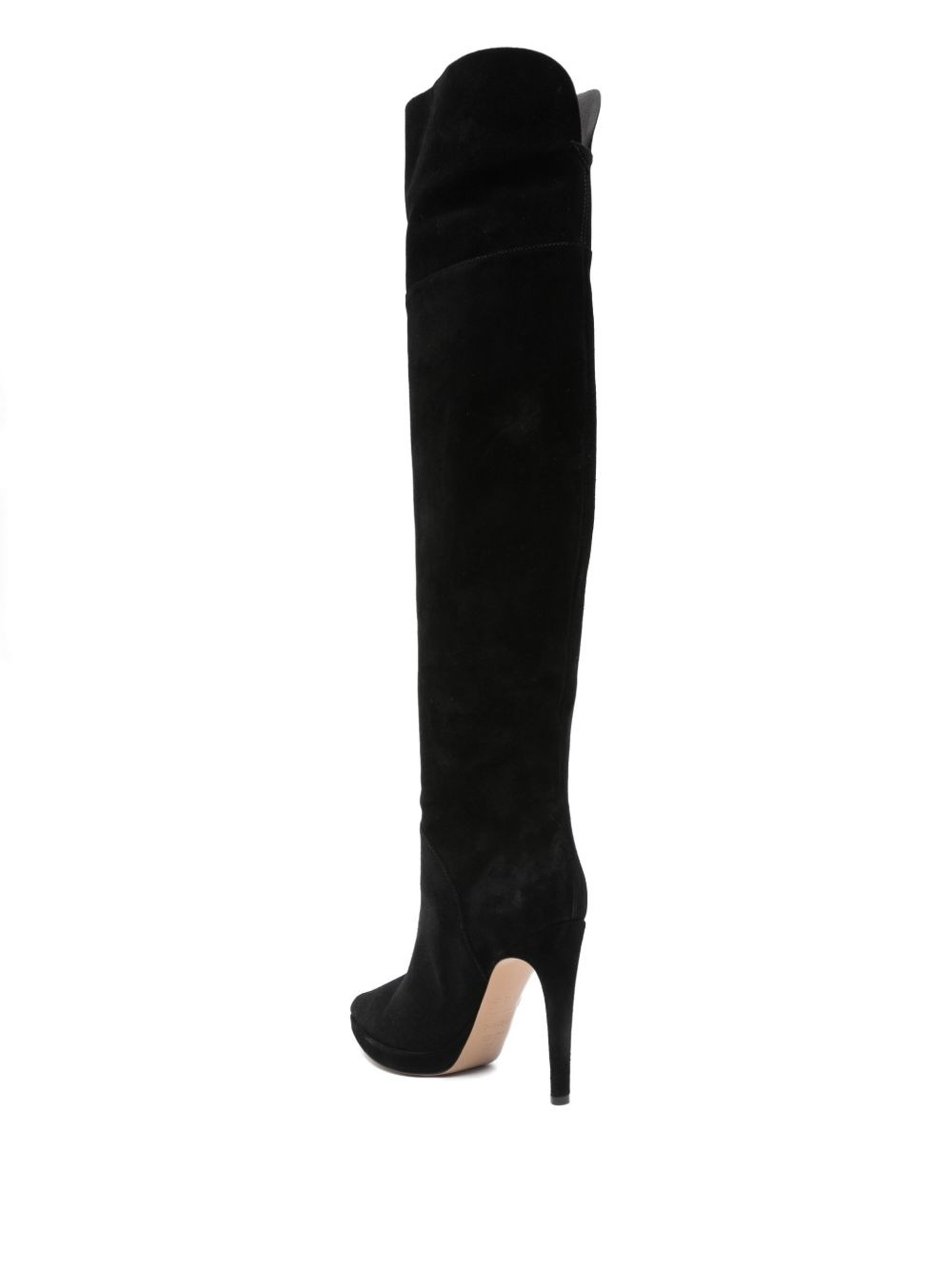 100mm suede knee-high stiletto boots - 3