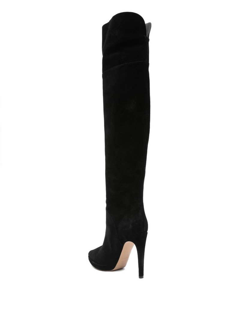 100mm suede knee-high stiletto boots 3