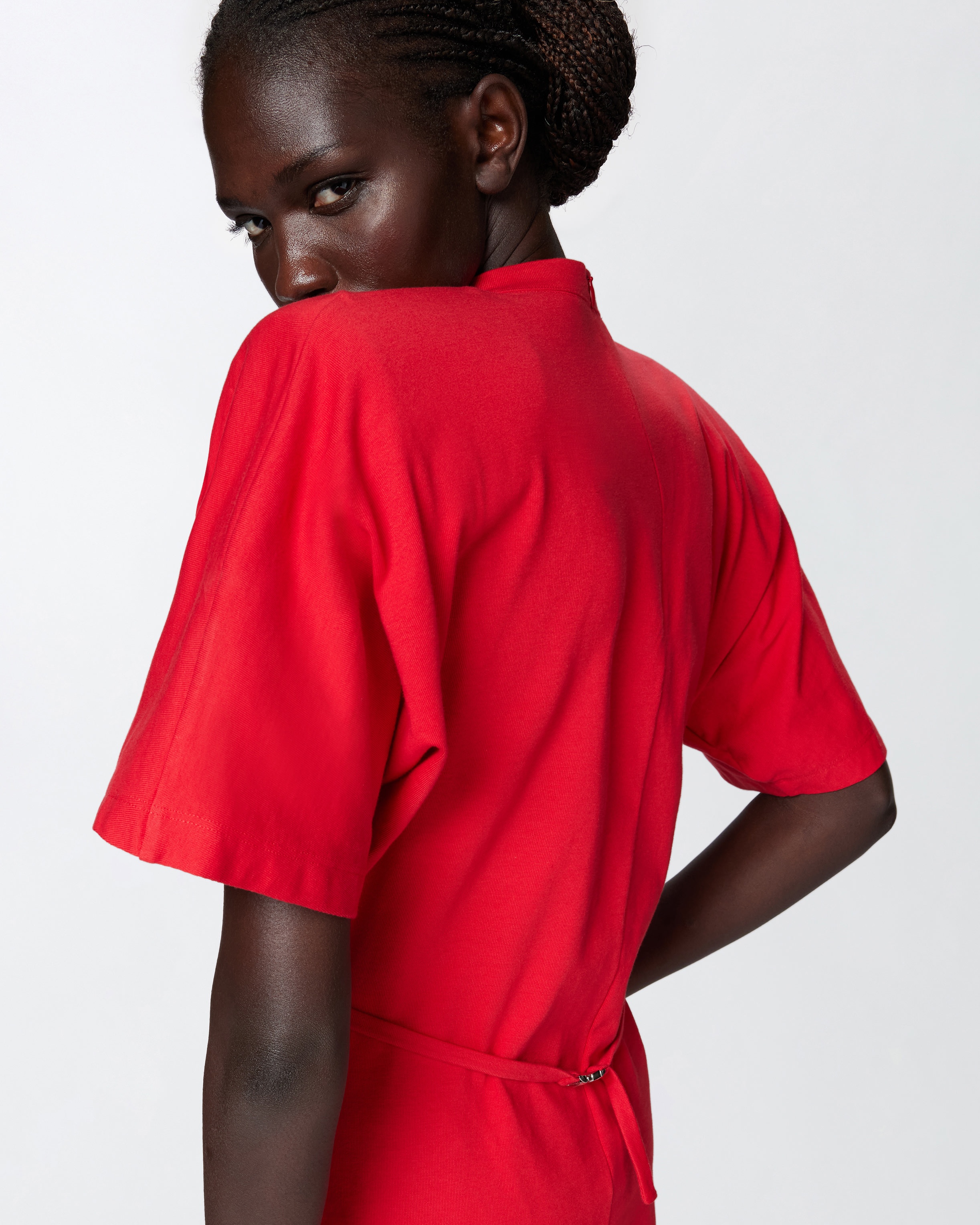SHORT-SLEEVED T-SHIRT WITH PADDED SHOULDERS - 5