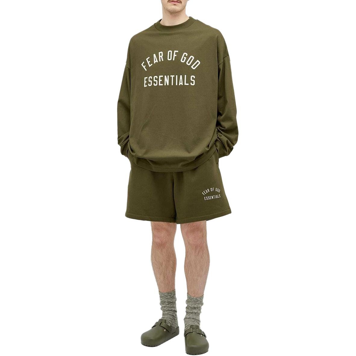 Fear of God Essentials Fleece Soccer Short 'Military' 160BT242005F - 3