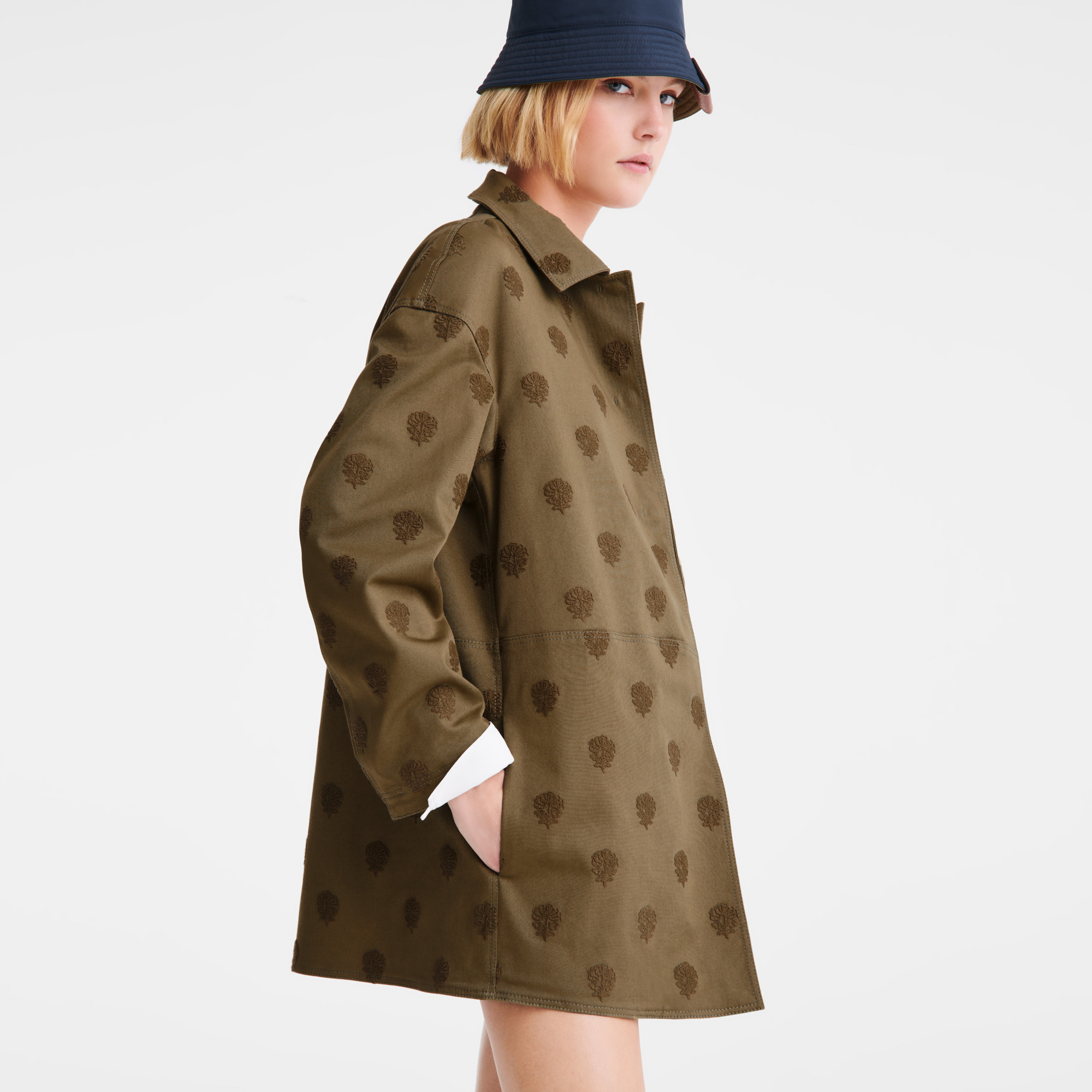 Coat Artichoke - Embroidered gabardine - 4