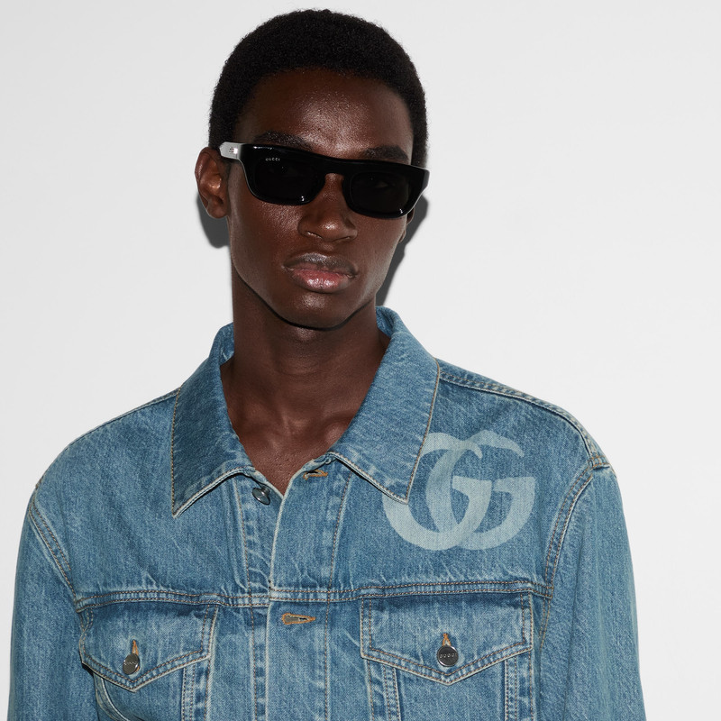 Lasered Double G denim jacket 5