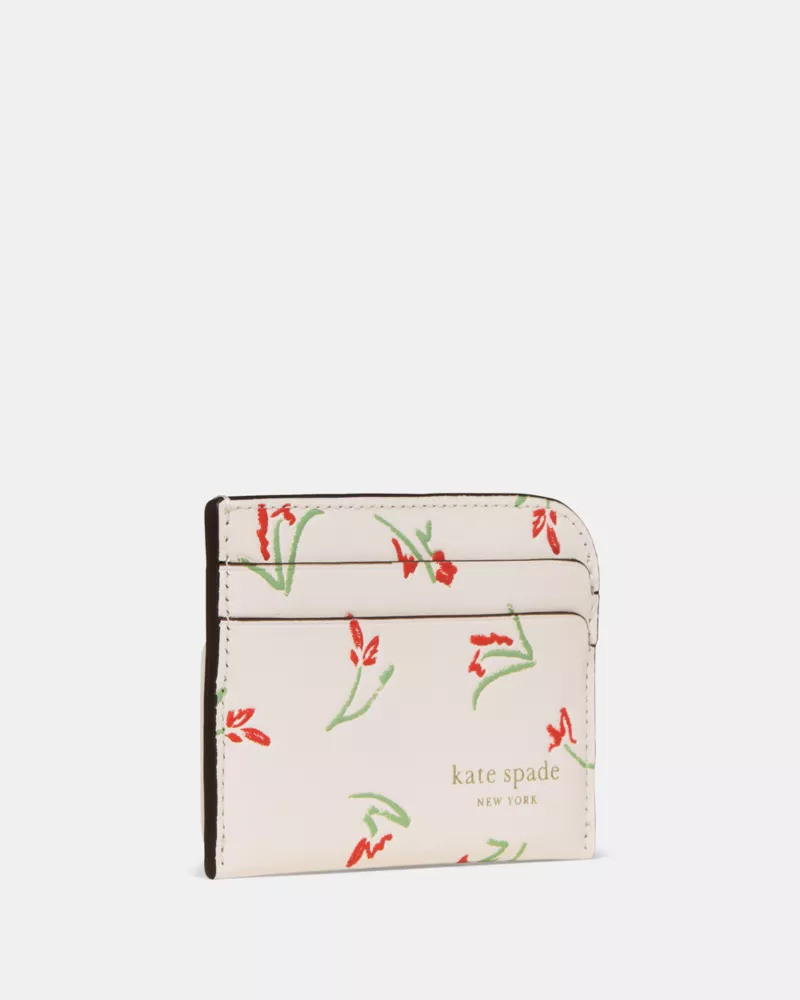 kate spade Devin Vibrant Buds Card Holder outlook