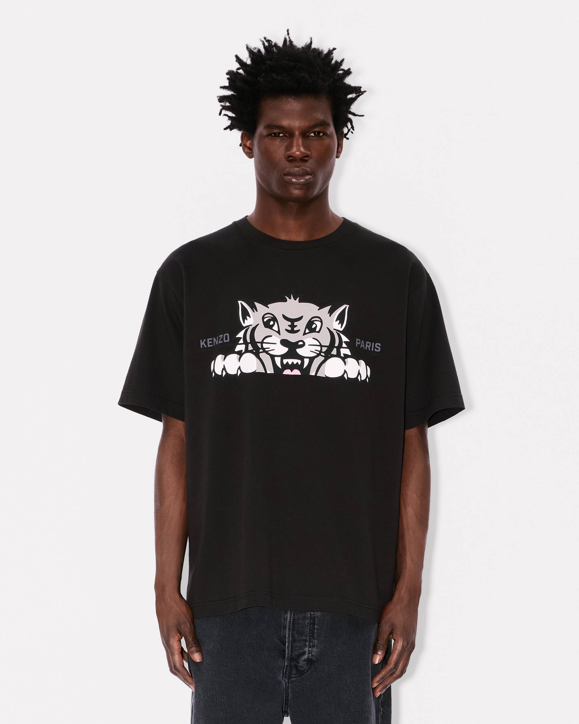 'KENZO Happy Tiger' oversized T-shirt in cotton - 3