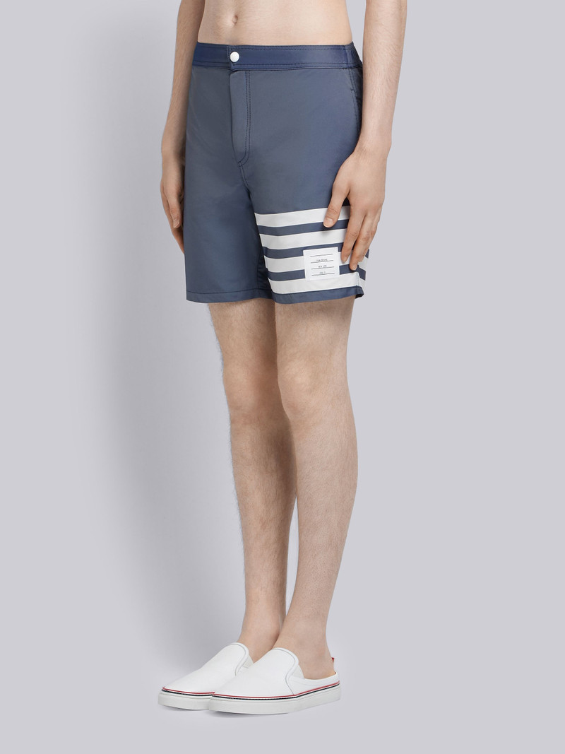 Thom Browne Navy Swim Tech Woven 4-bar Swim Short outlook