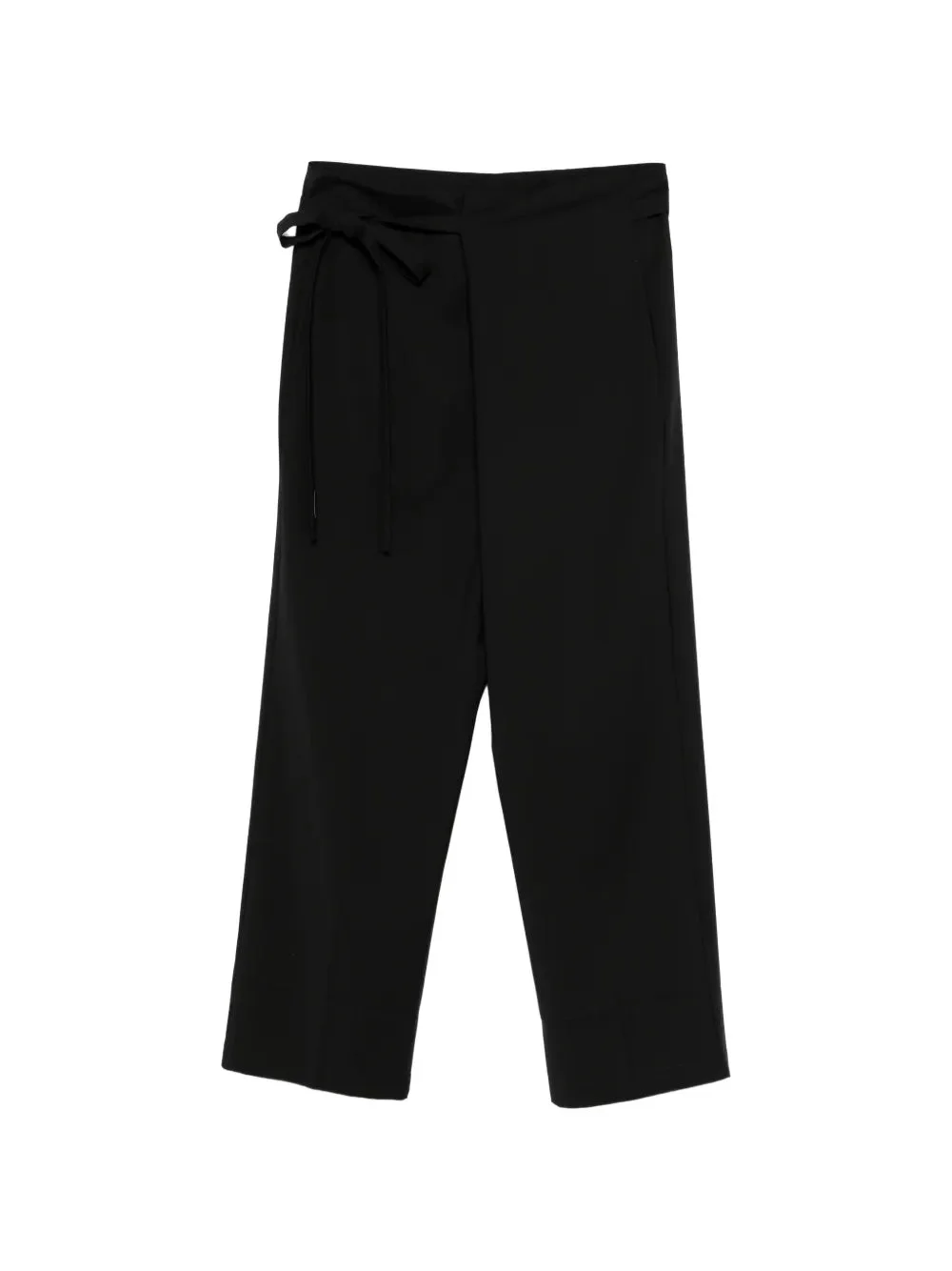 WRAP-DESIGN TIE-WAIST TROUSERS - 1