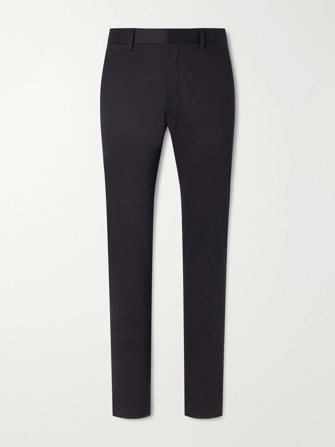 Straight-Leg Stretch Cotton-Twill Trousers - 1