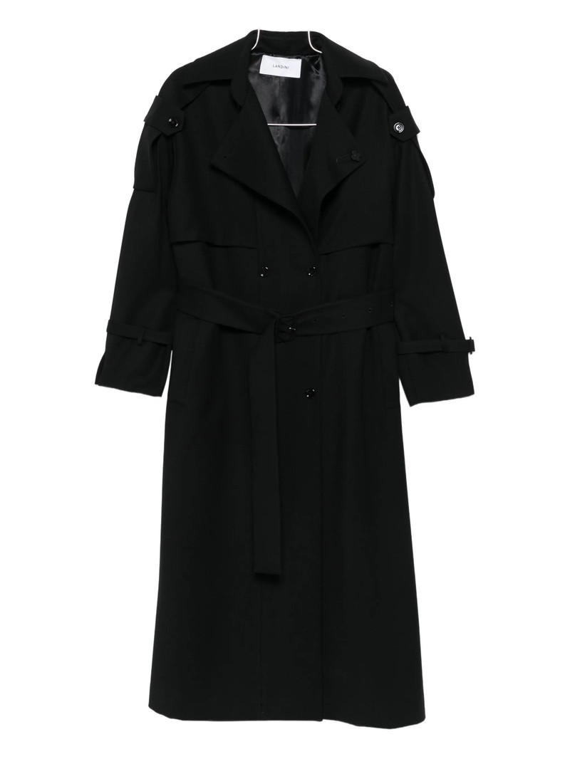 Lardini Double-breasted Belted Trench Coat 1