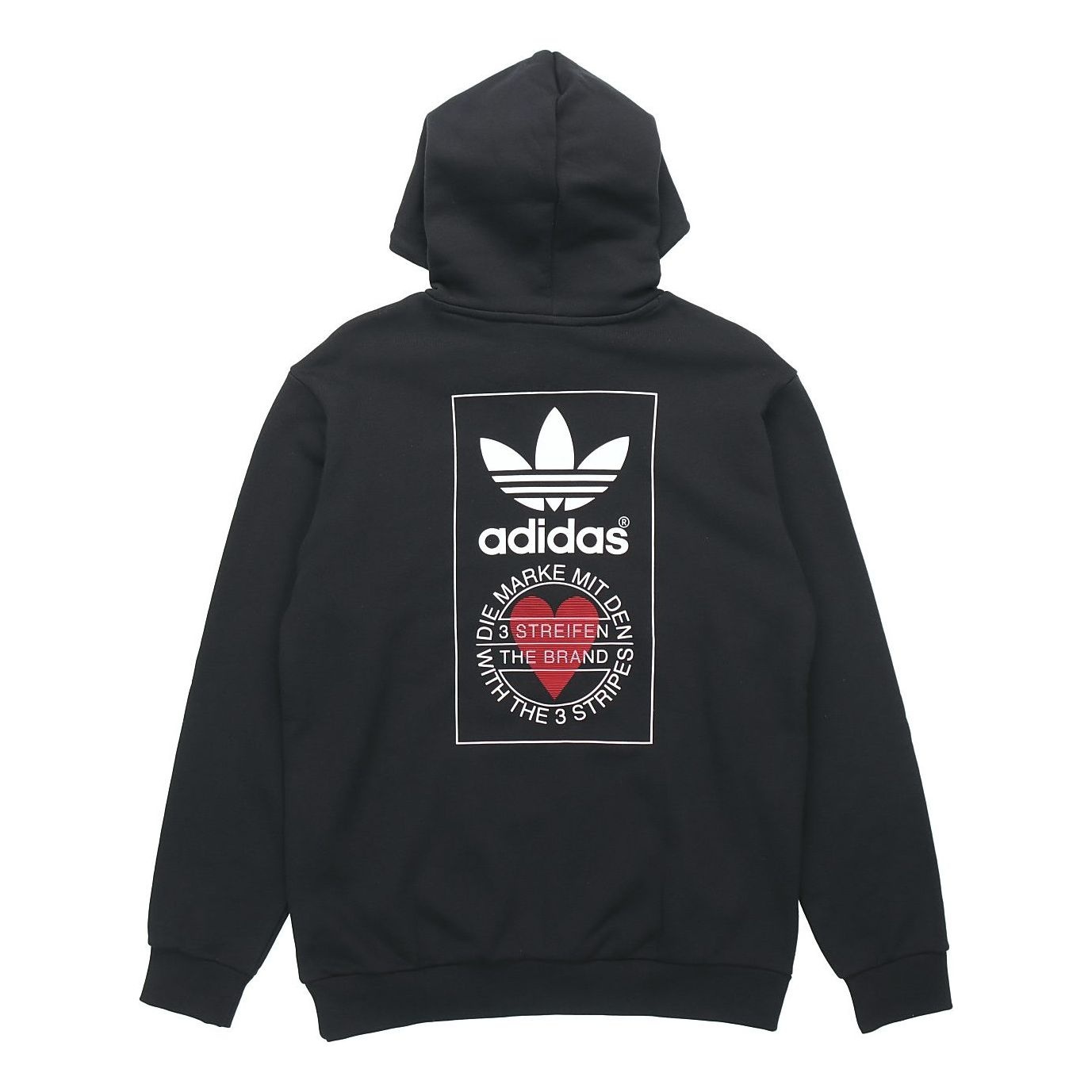 adidas originals Valentine's Day Series Back Printing Logo Black GK7164 - 2