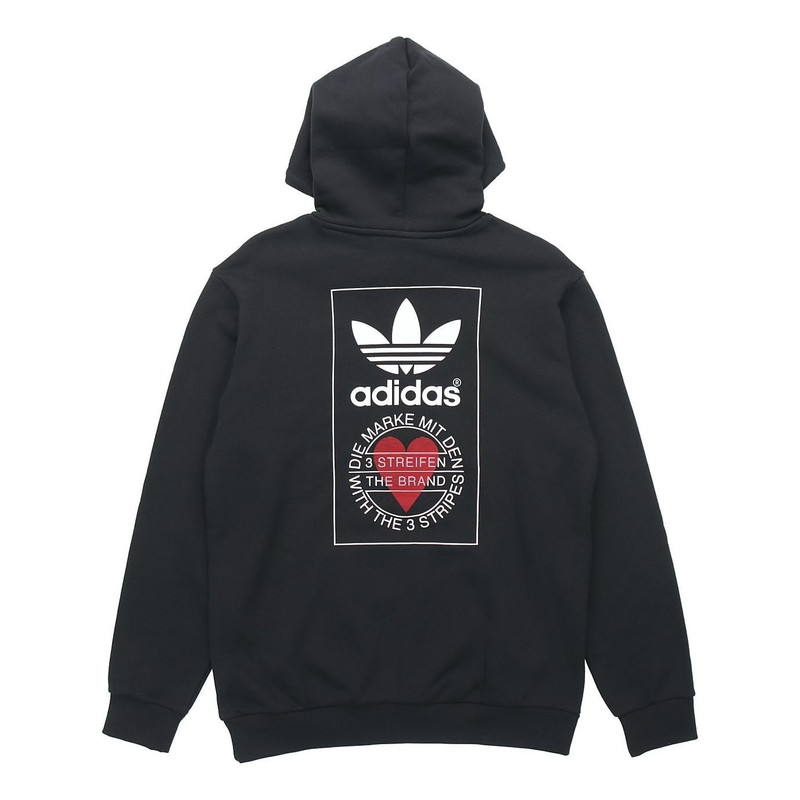 adidas adidas originals Valentine's Day Series Back Printing Logo Black GK7164 outlook