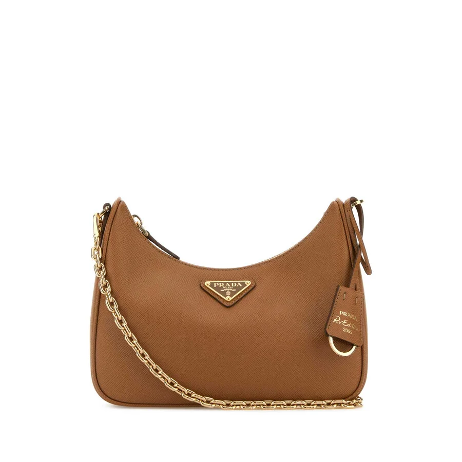 Prada Camel Leather Re-Edition 2005 Shoulder Bag - 1