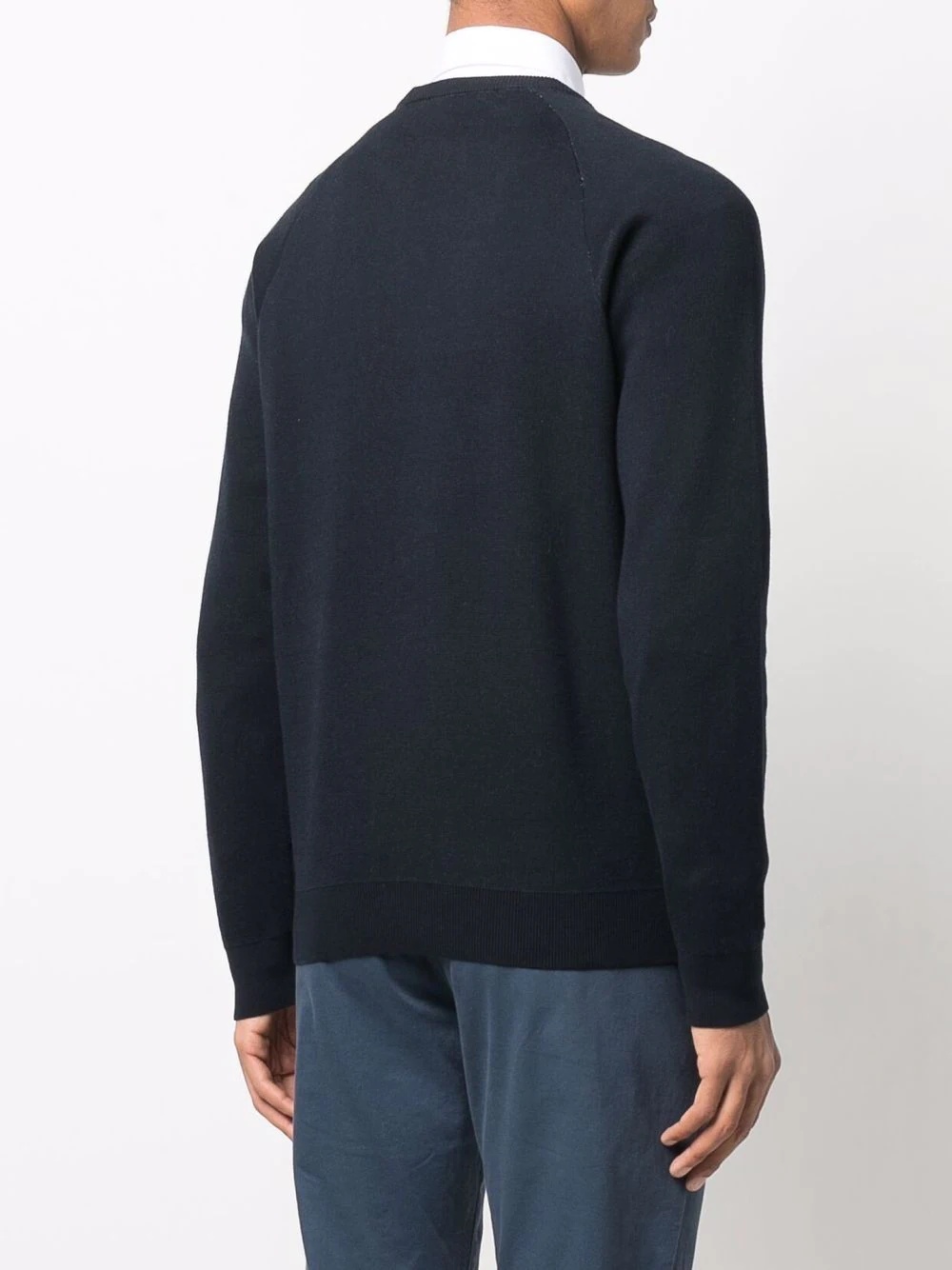 intarsia-logo crewneck sweater - 4