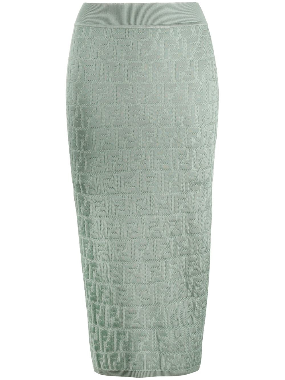 FF motif pencil skirt - 1