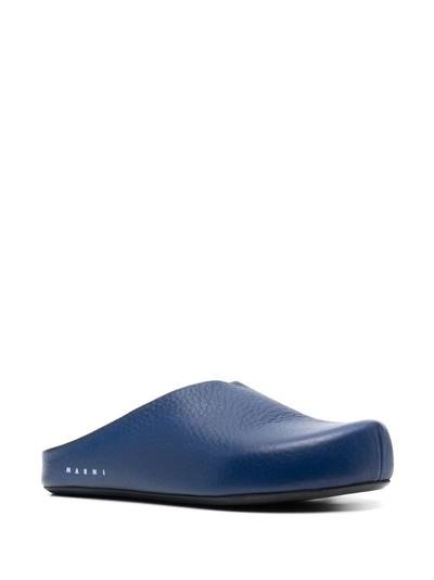 Marni textured-leather slippers outlook