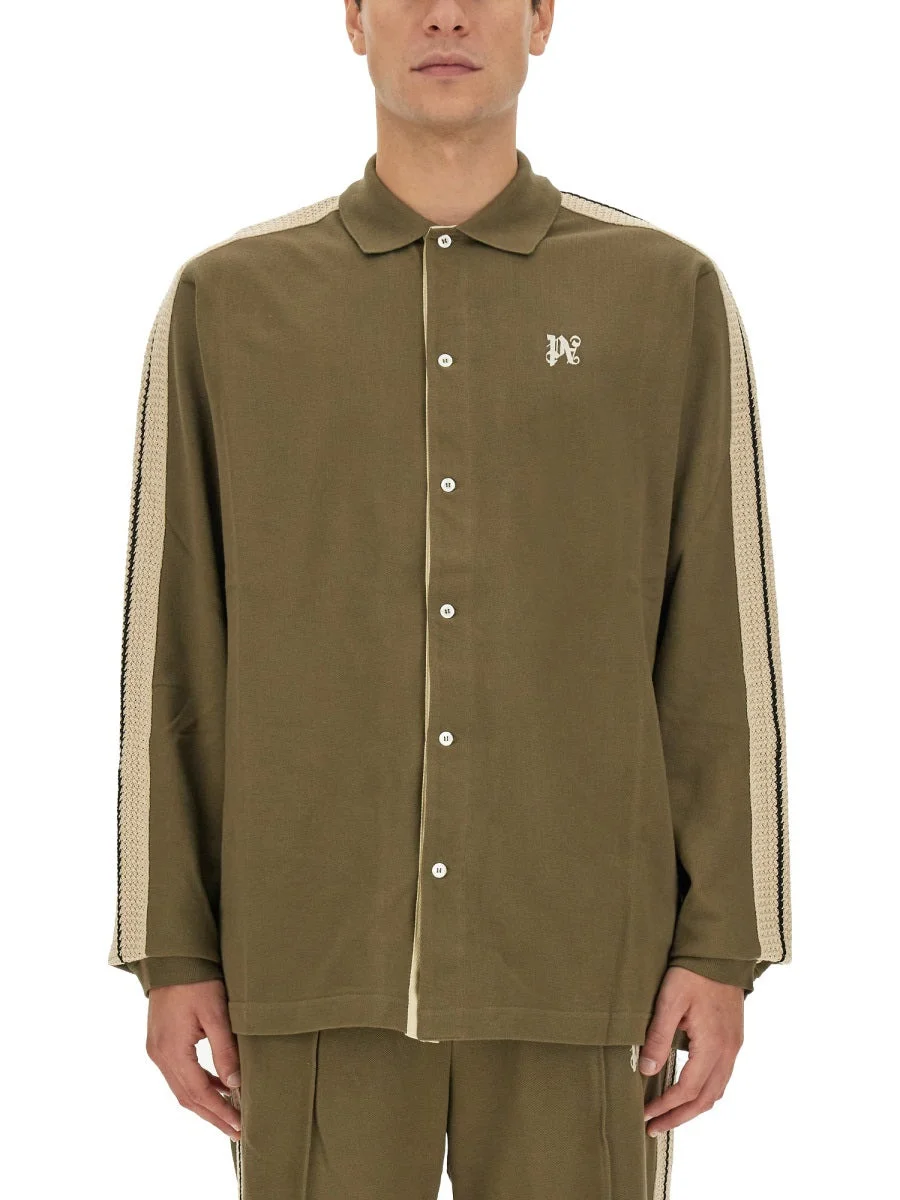 Palm Angels Men Monogram Shirt - 1