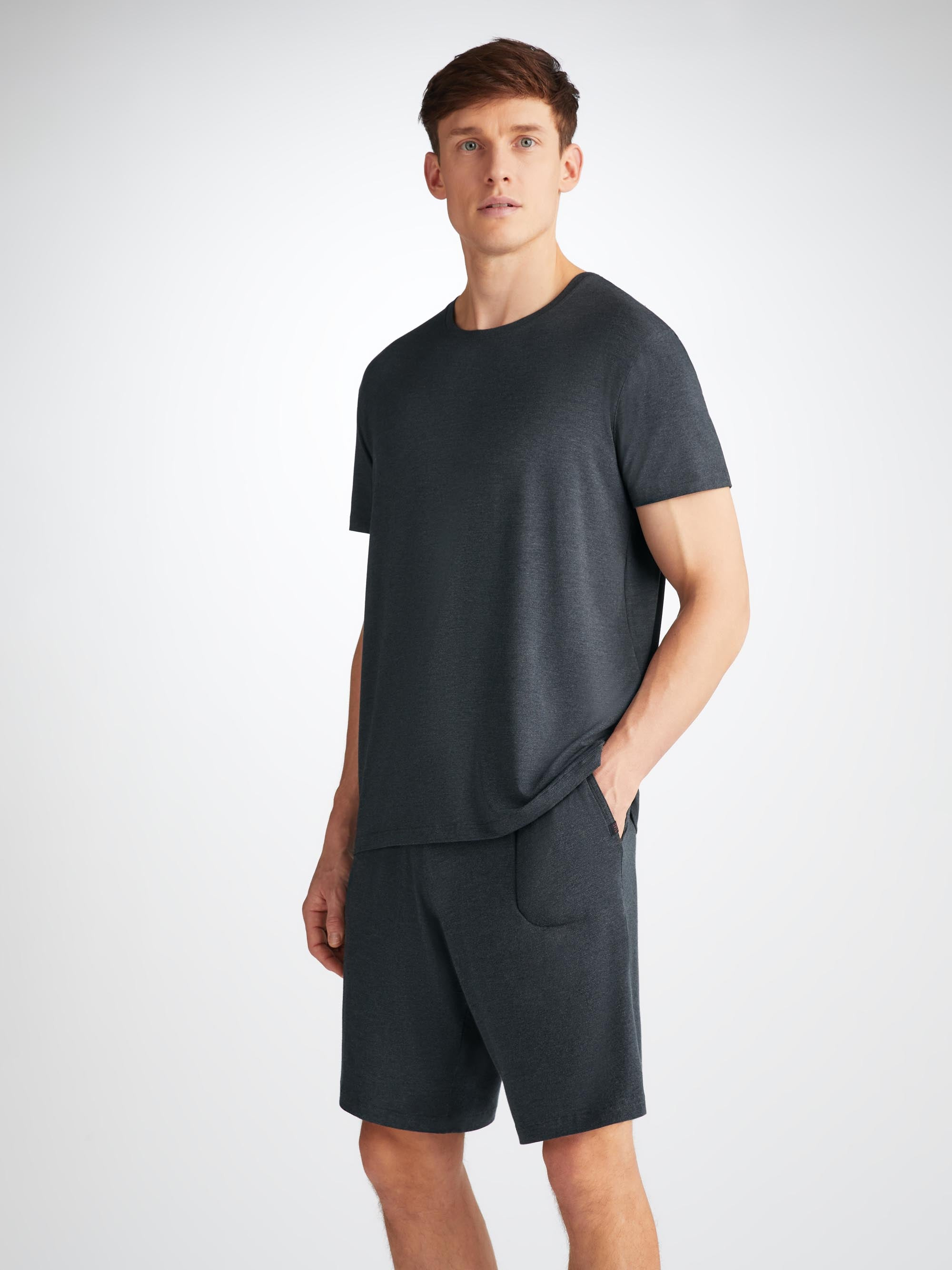 Men's Lounge Shorts Marlowe Micro Modal Stretch Anthracite - 8