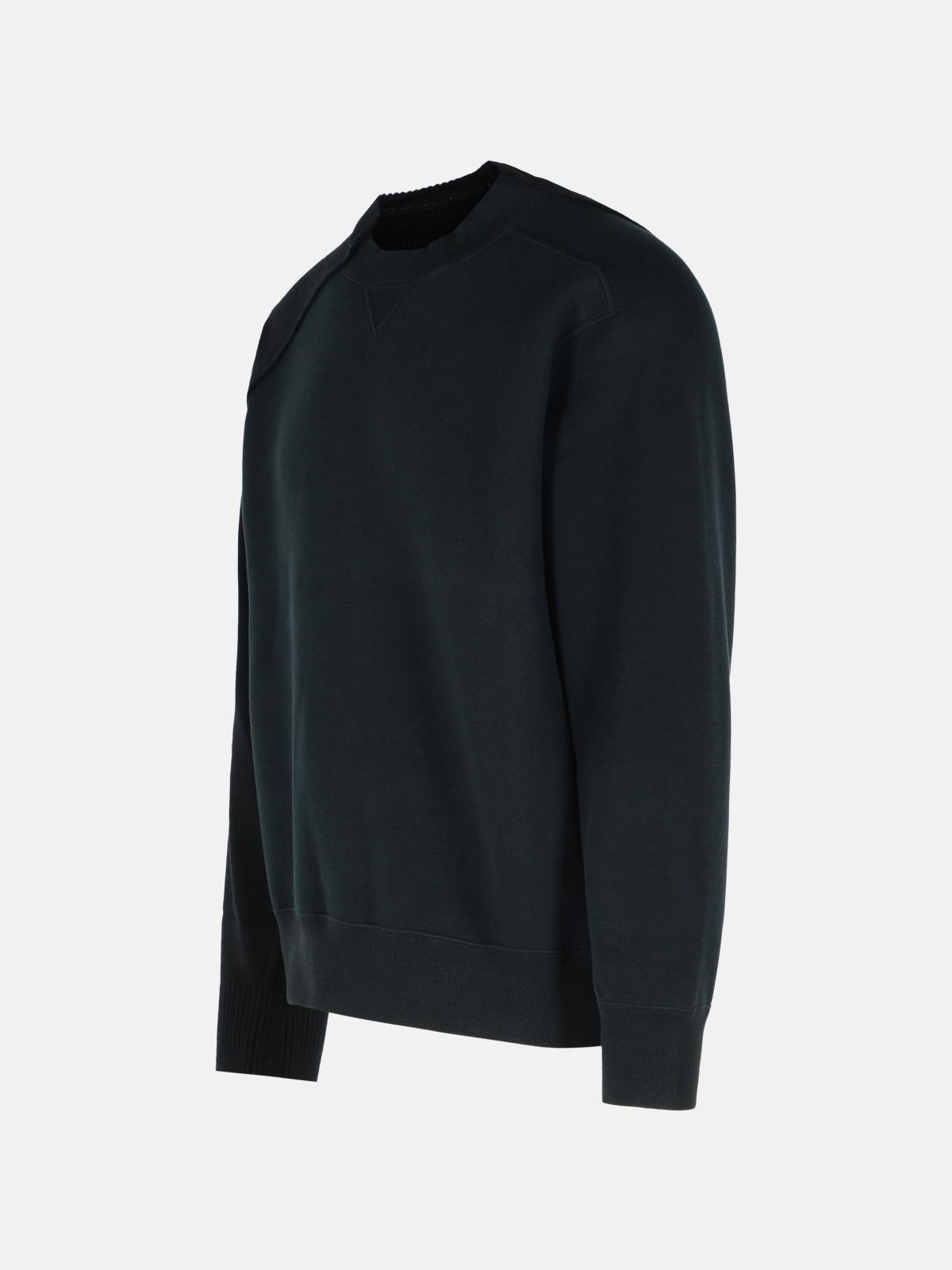 BLACK WOOL SWEATER - 2