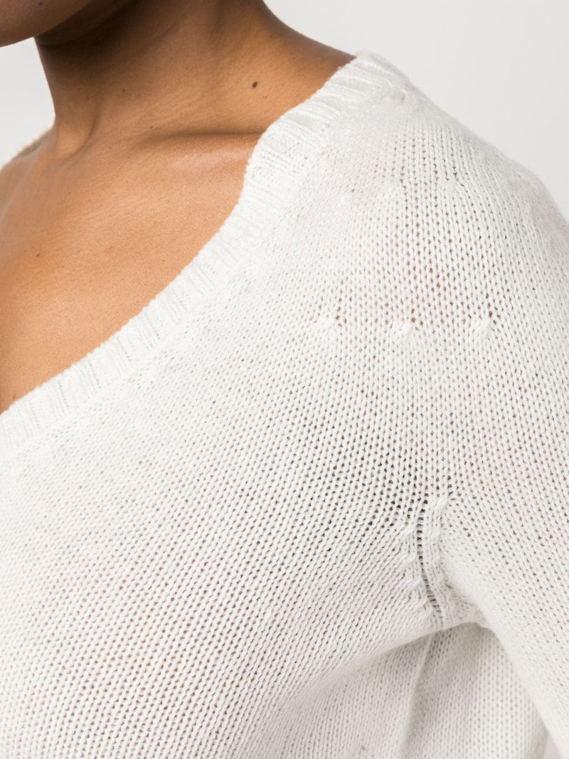 cashmere V-neck jumper 5
