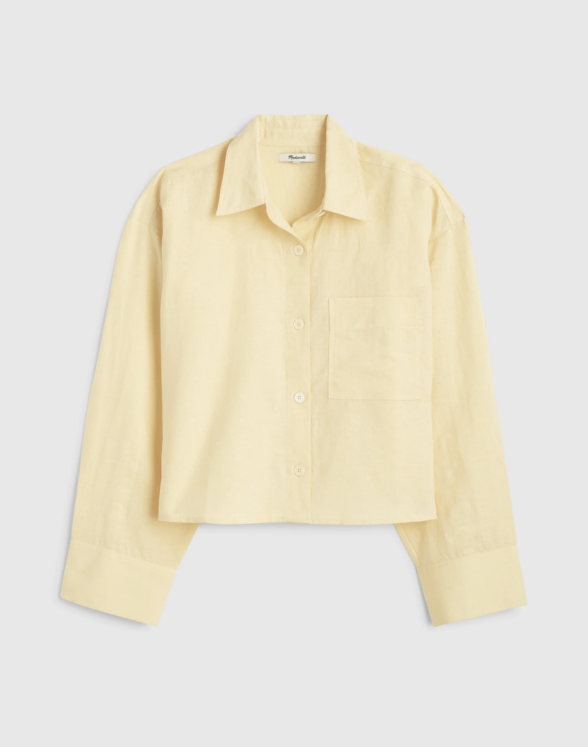 Straight-Hem Shirt in Linen - 1