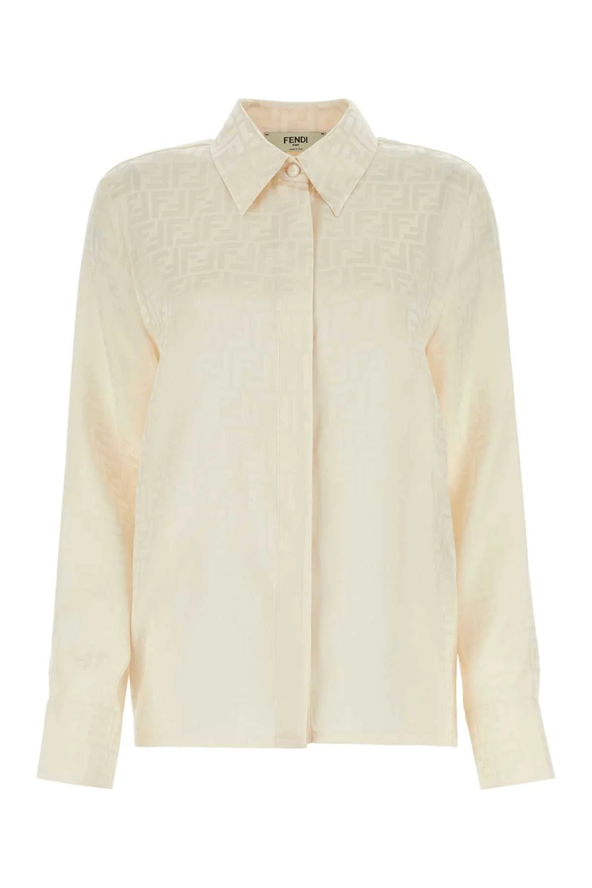 Fendi Women Ivory Silk Shirt - 1